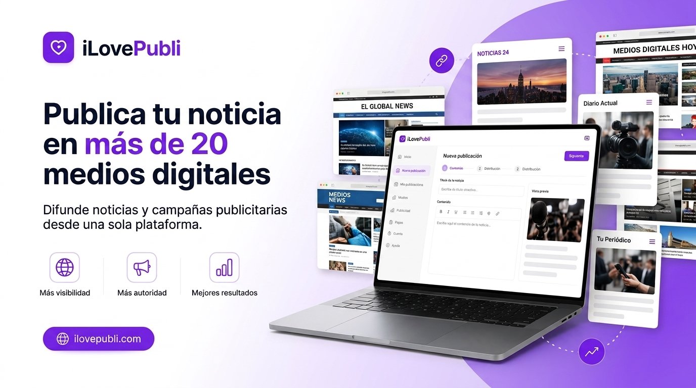 Publica tu noticia en más de 20 medios digitales